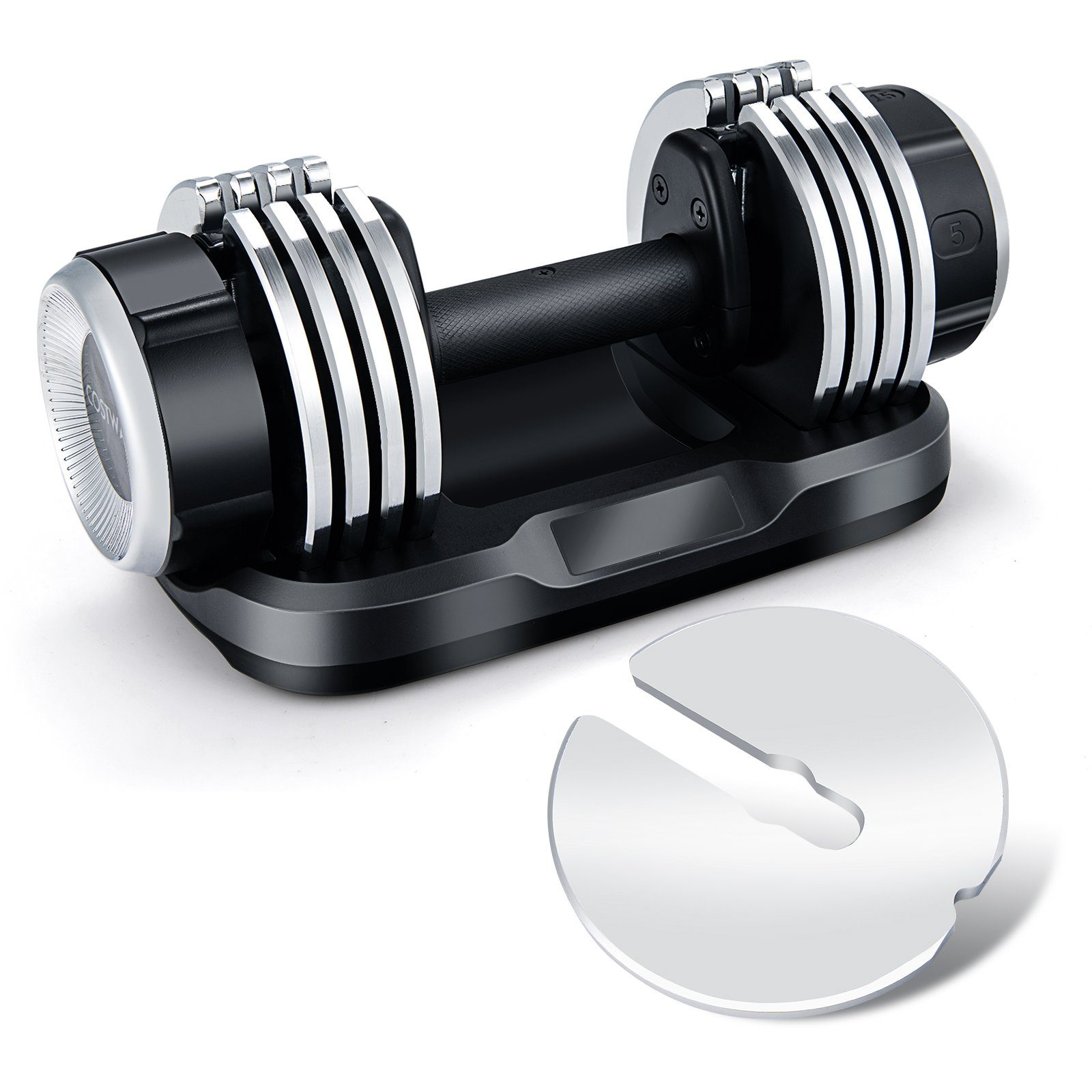 COSTWAY Kurzhantel Hantel-Set, Gewichtsverstellbare, mit Anti-Rutsch-Griff