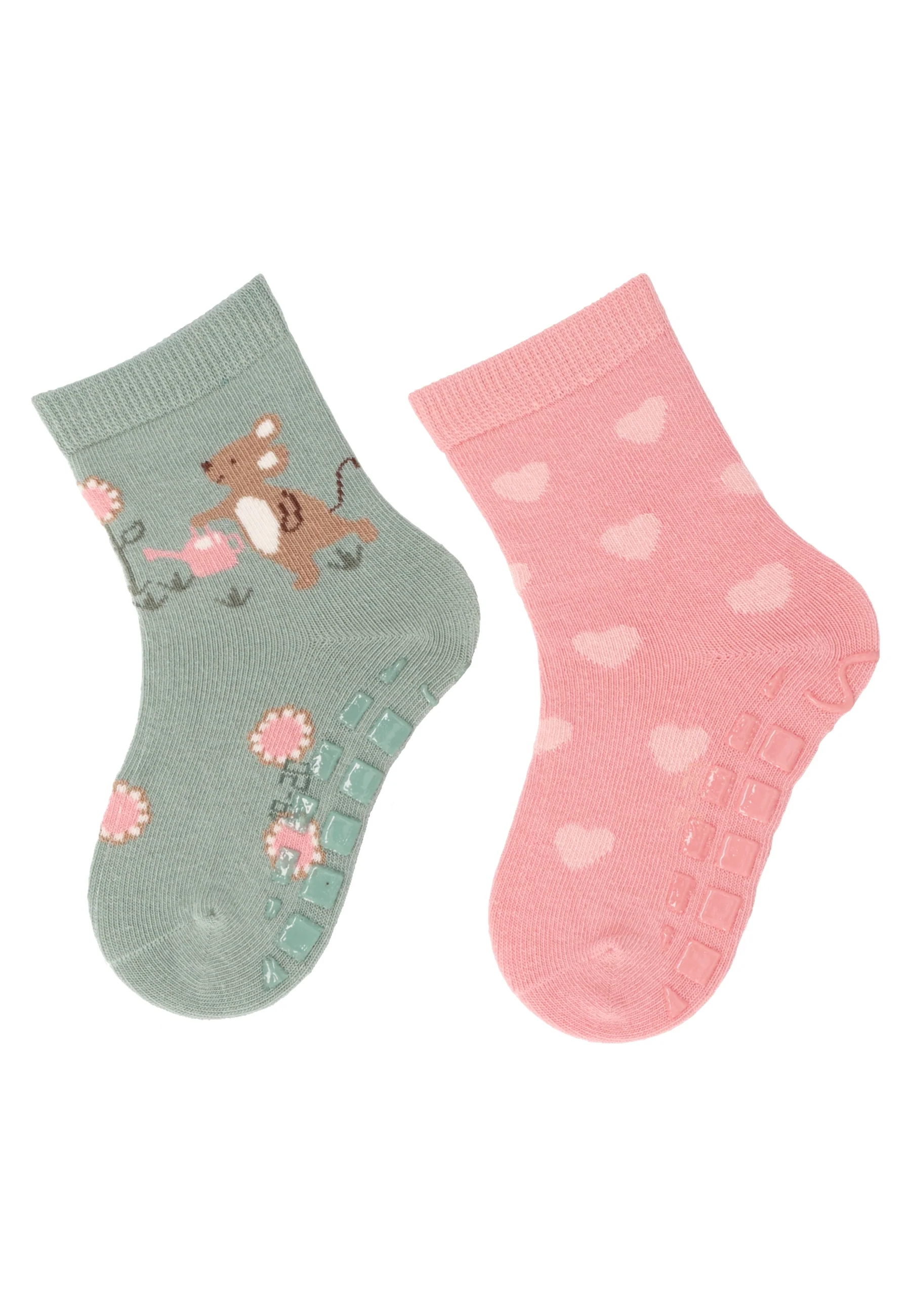 ABS Socken im 2er Pack mit Motiv Maus