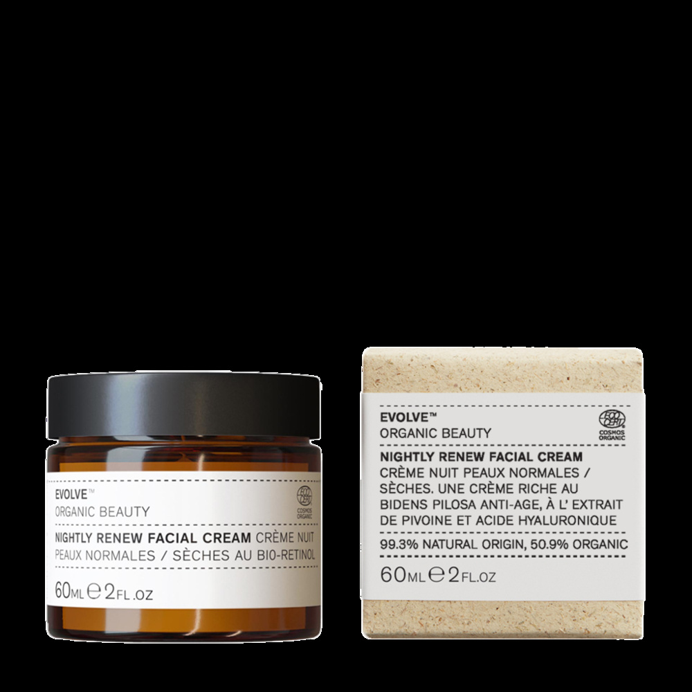 evolve organic beauty Nightly Renew Facial Cream 60ml Crème de nuit