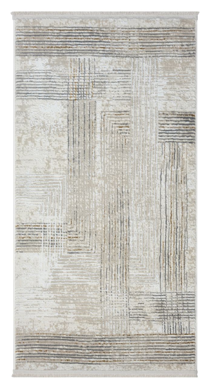 MyFlair Teppich Timeless Elegance , 80cm x 150cm, Farbe Beige, rechteckig, Florhöhe 10mm