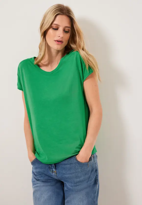 CECIL T-Shirt mit Schulterdetail