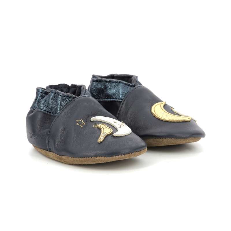 Chaussons cuir tannage vegetal Moon Birds
