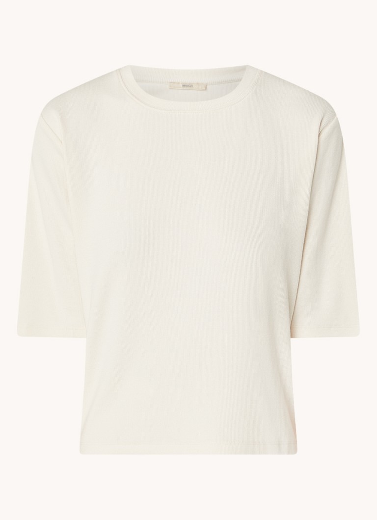 Sessùn Serge T-shirt with ribbed texture