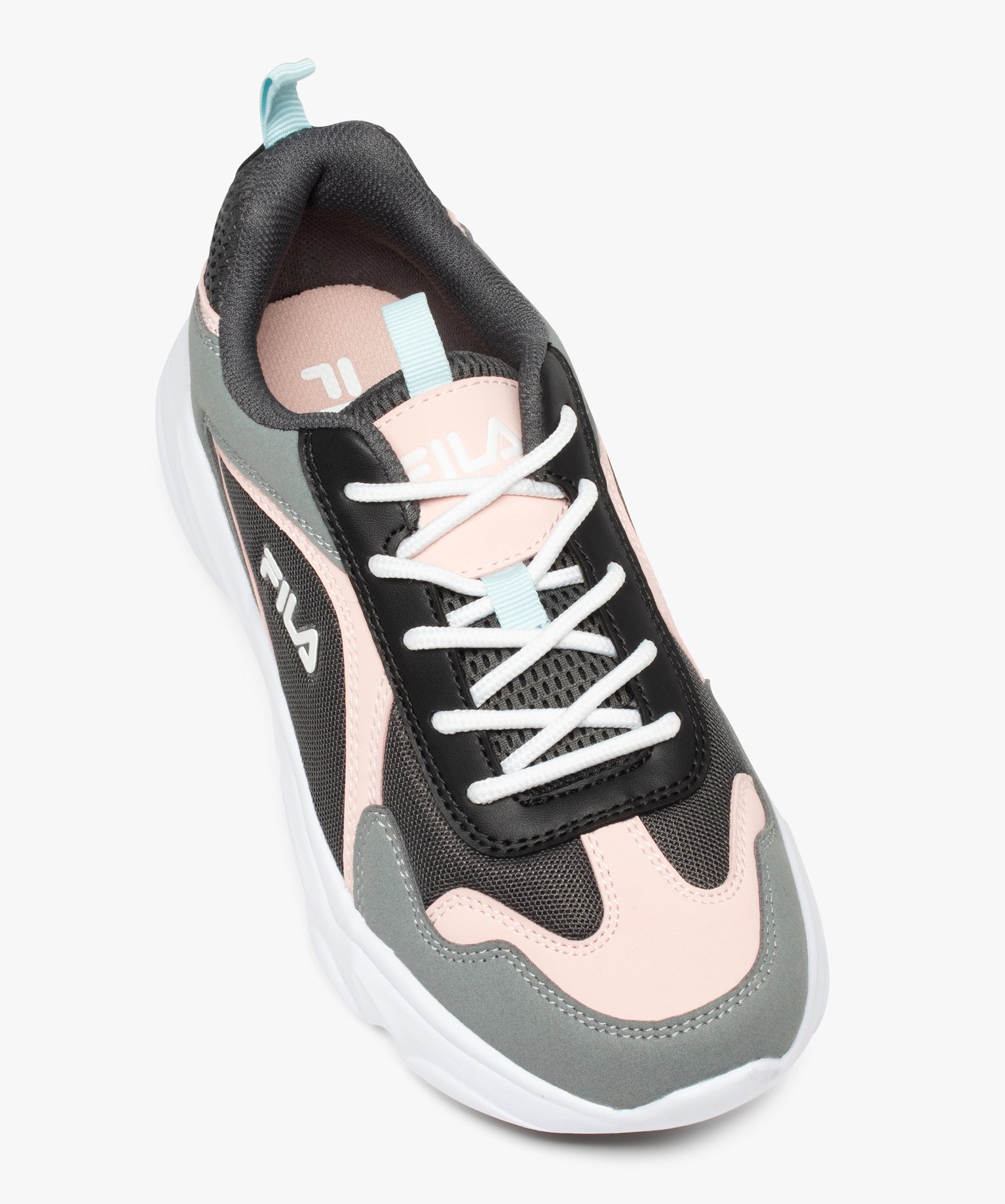 Baskets fille running légères et colorées – Fila Alamo gris | GEMO