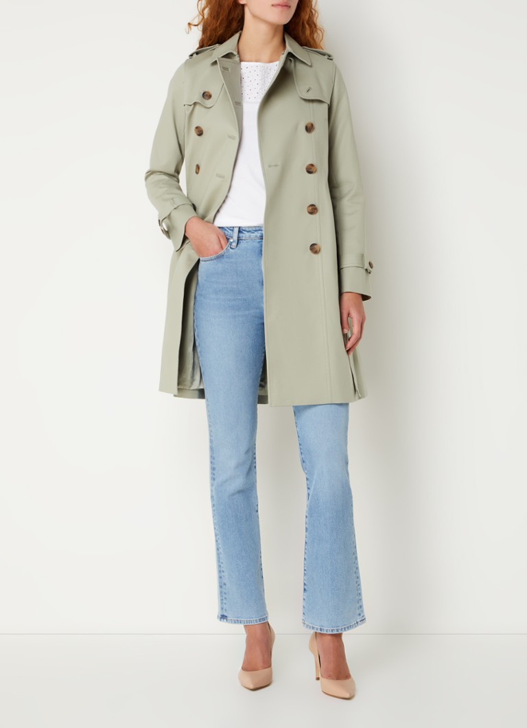 Gabardina cruzada Hobbs Saskia con cinturón
