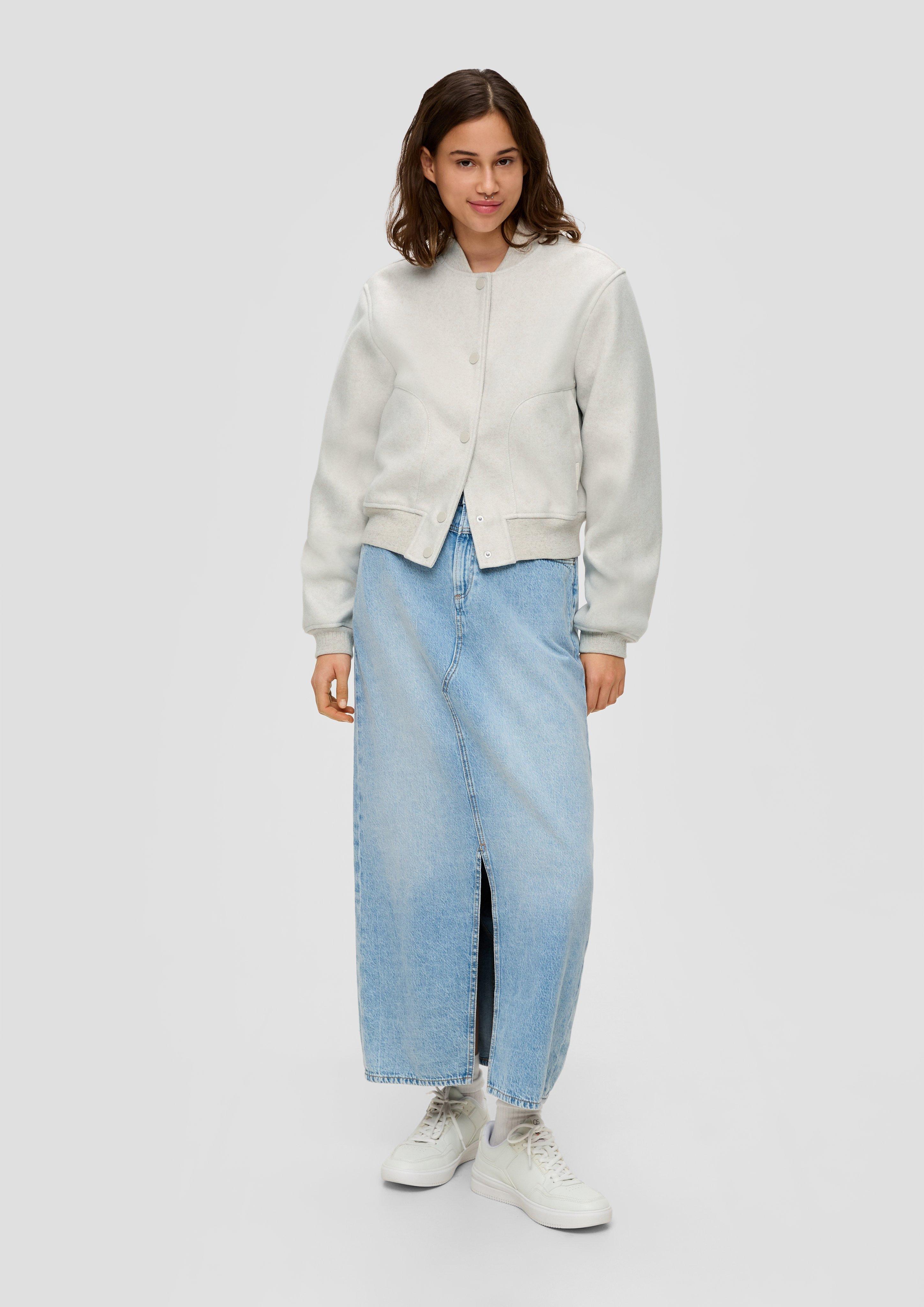 Collegejacke in Woll-Optik  2140314-02W0