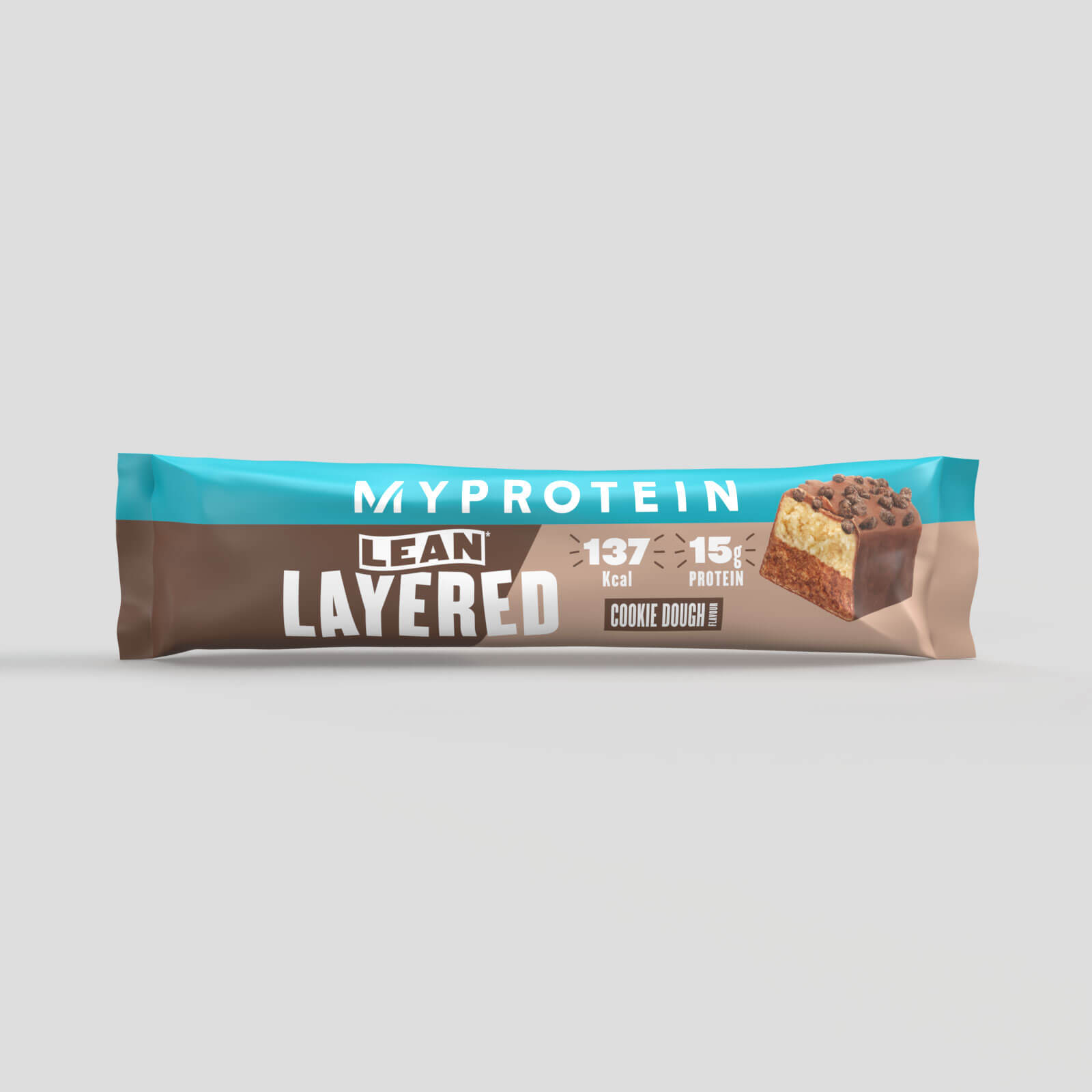 Lean Layered Bar, Chocolate and Cookie Dough, 3 x 40g