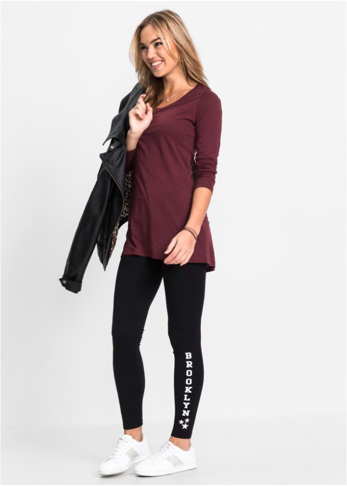 Langarmshirt mit Rundhalsausschnitt