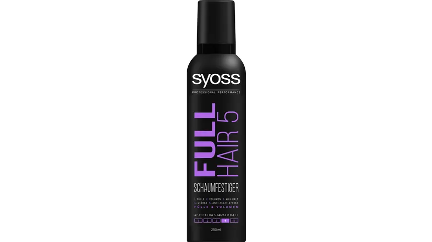 syoss Schaumfestiger Full Hair 5 Haltegrad 5 250 ml