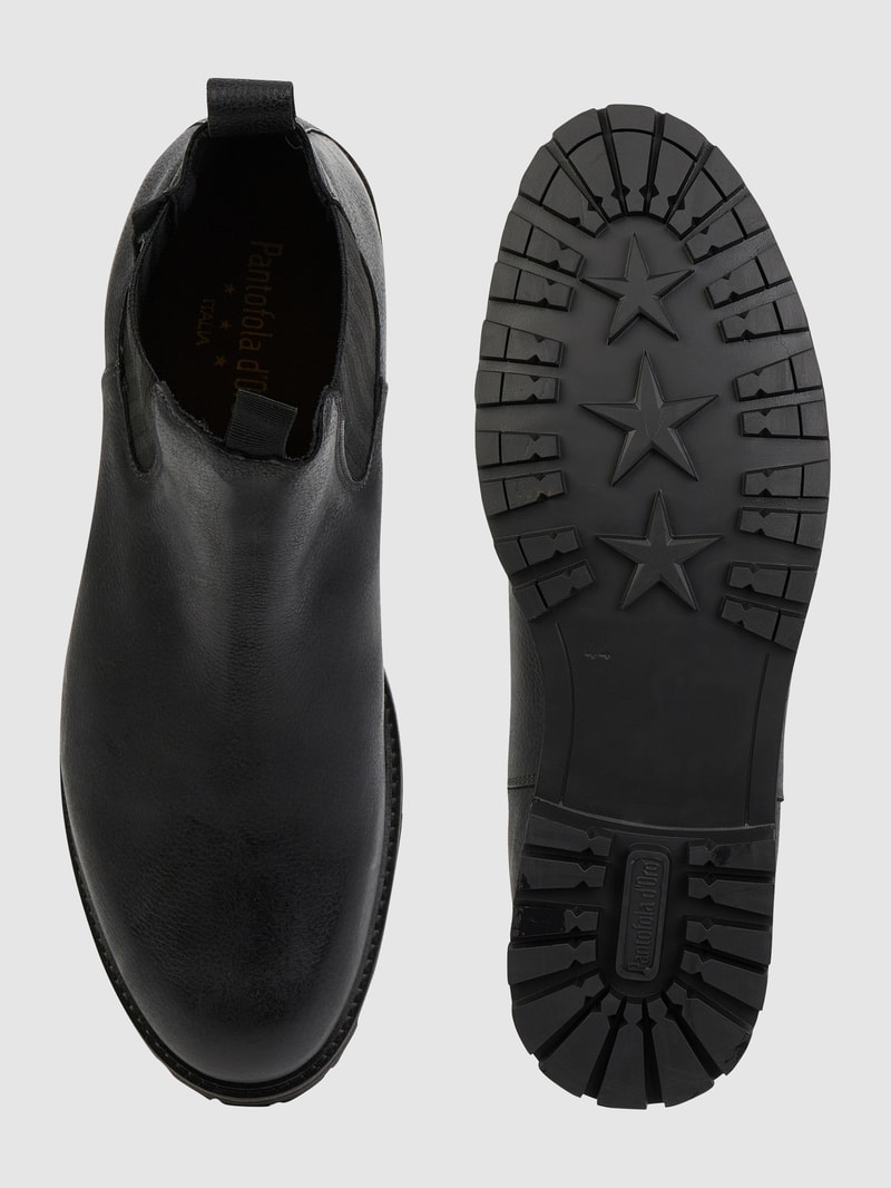 Chelsea Boots aus Leder Modell 'Luke' in schwarz
