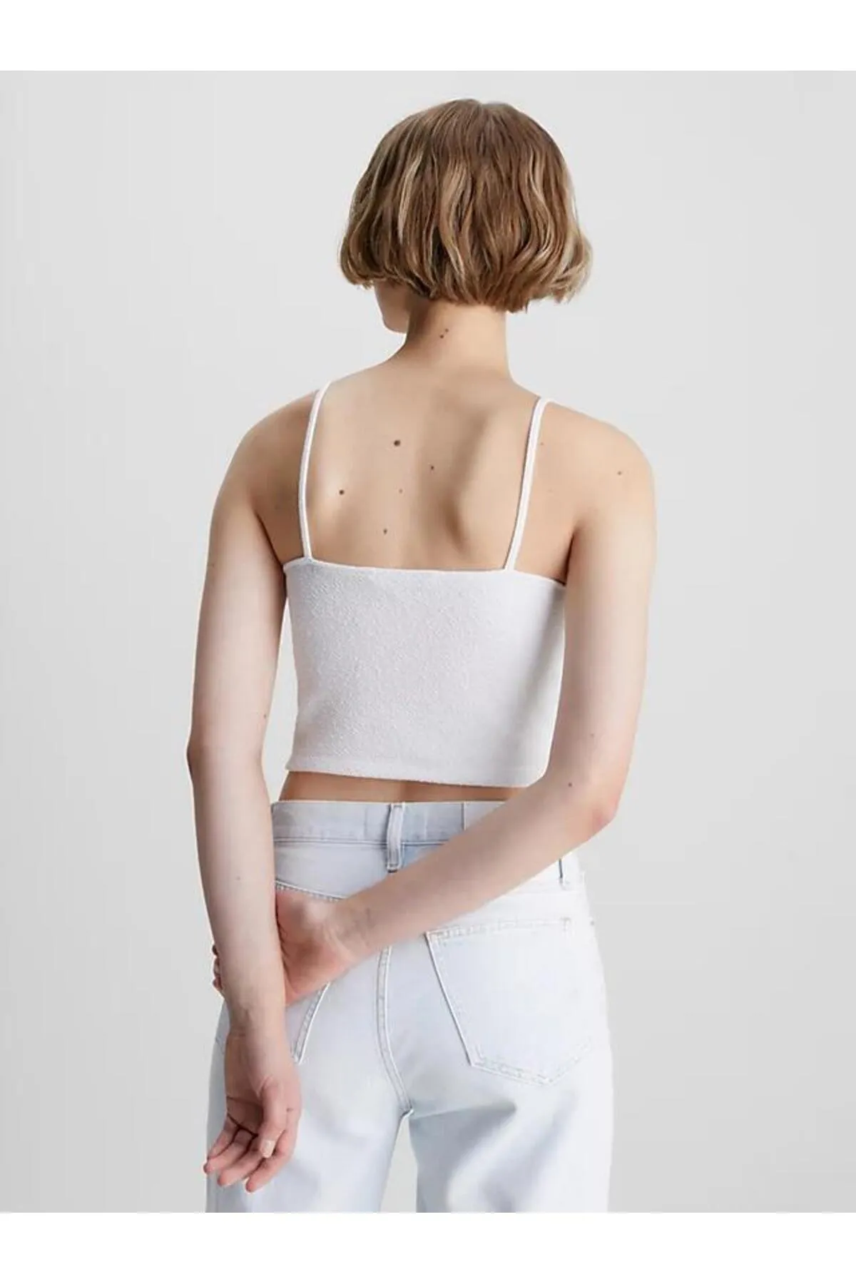 Calvin Klein  Trägertop aus geflammtem Rippstrick