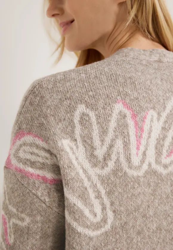 CECIL Offener Cardigan mit Wording