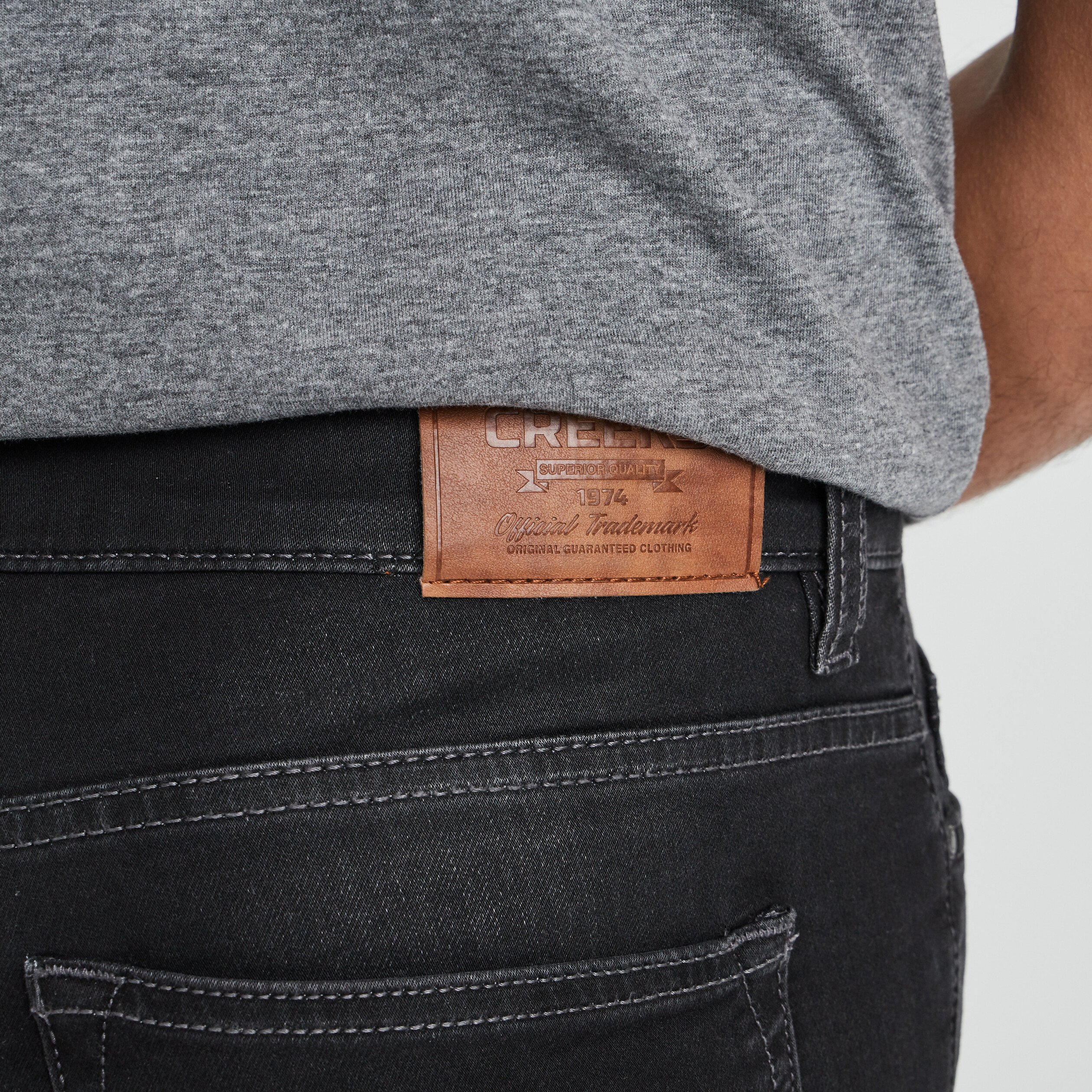 Jeans skinny taille standard gris homme | La Halle