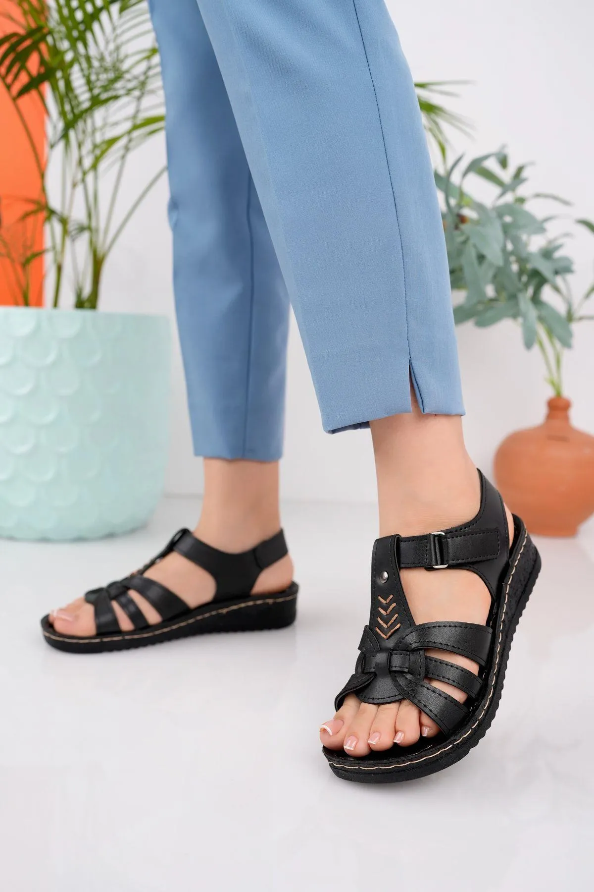 MUGGO  Muggokadınlı Garantiert Täglich Orthopädische Nicht-Slip Sohle Komfort Bequeme Sandalen