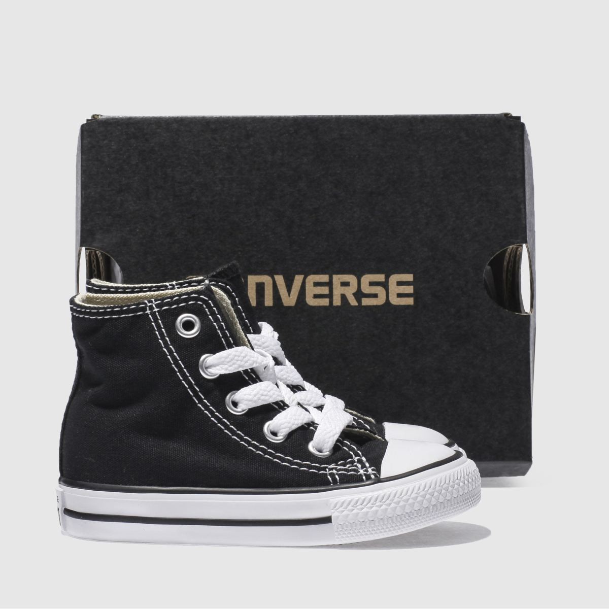 Converse svarta All Star Hi-skor för småbarn