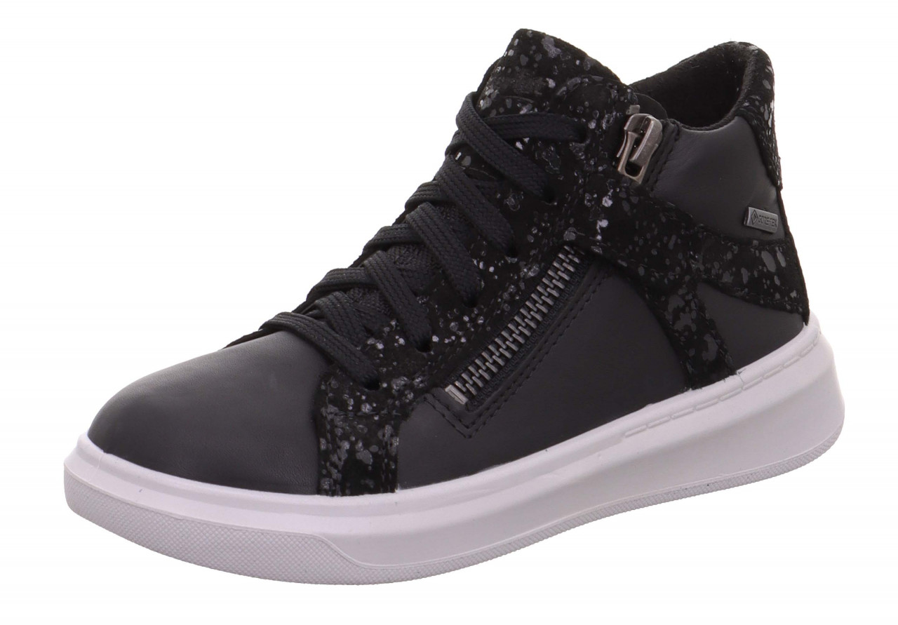 COSMO - SchwarzSneaker high mit Reißverschluss