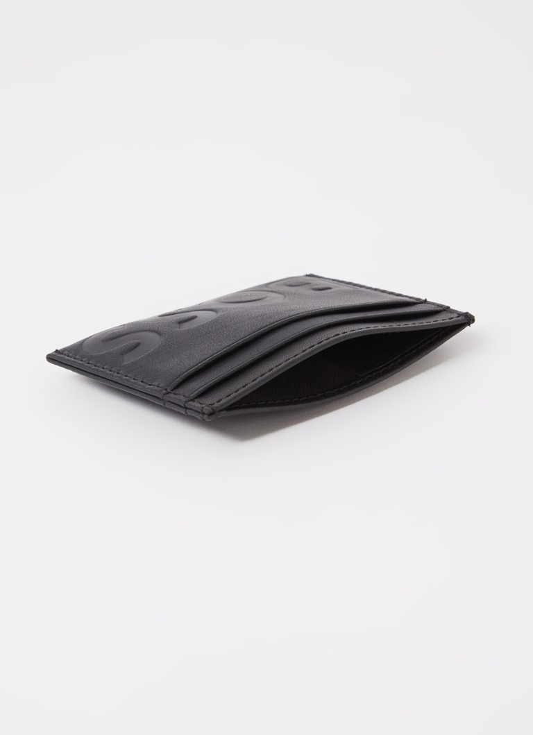 Portcard HUGO BOSS din piele de capră cu logo