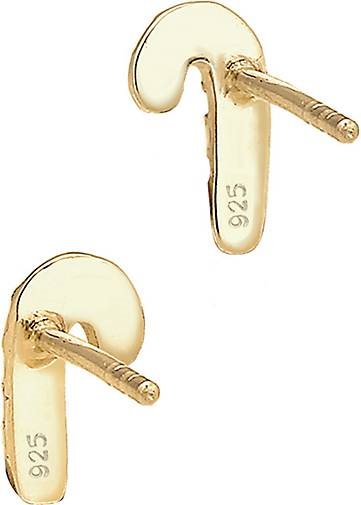 Elli Ohrringe Kinder Stecker Zuckerstangen Emaille 925er Silber