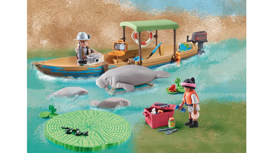 PLAYMOBIL 71010 -  WILTOPIA Bootsausflug zu den Seekühen
