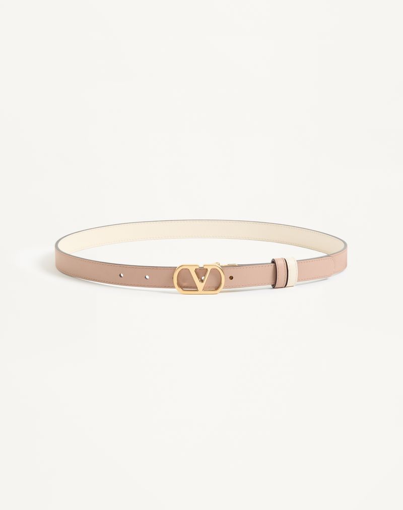 VLogo Signature vendbart bælte i skinnende kalveskind 20 mm