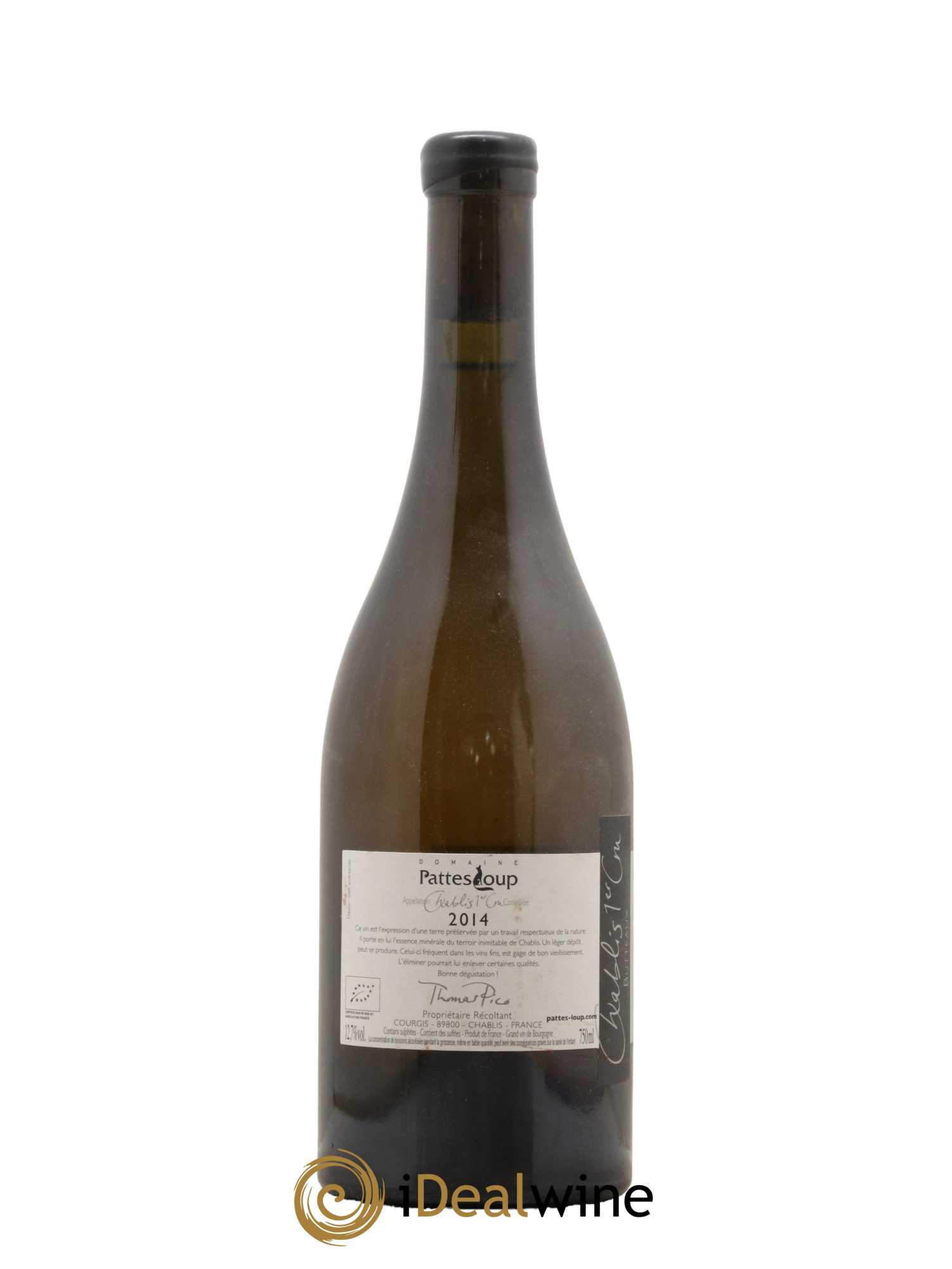 Chablis 1er Cru Butteaux Pattes Loup (Domaine)  2014 - Lot de 1 Bouteille