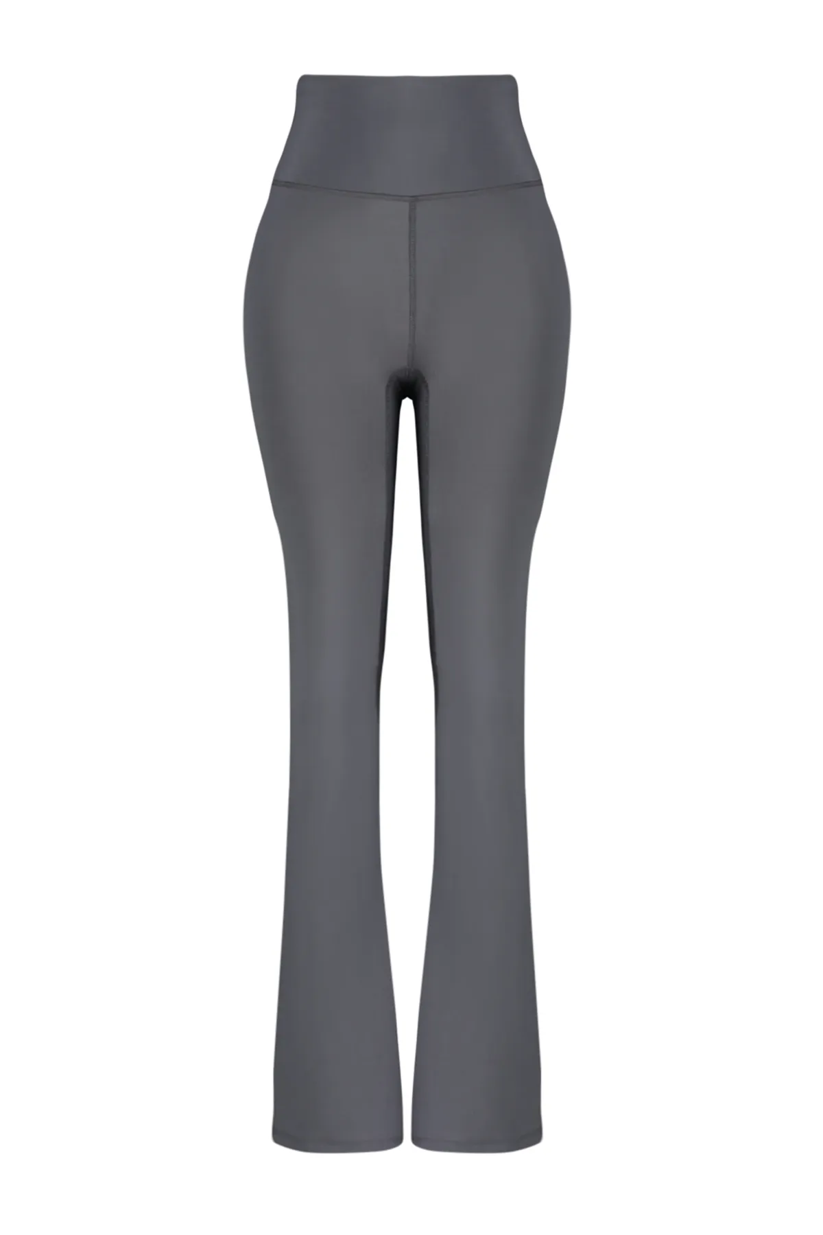 Trendyol Collection  Dunkelanthrazitfarbene, gebürstete, weiche Yoga-Sportleggings mit spanischen Beinen aus weichem Stoff THMSS24TY00019