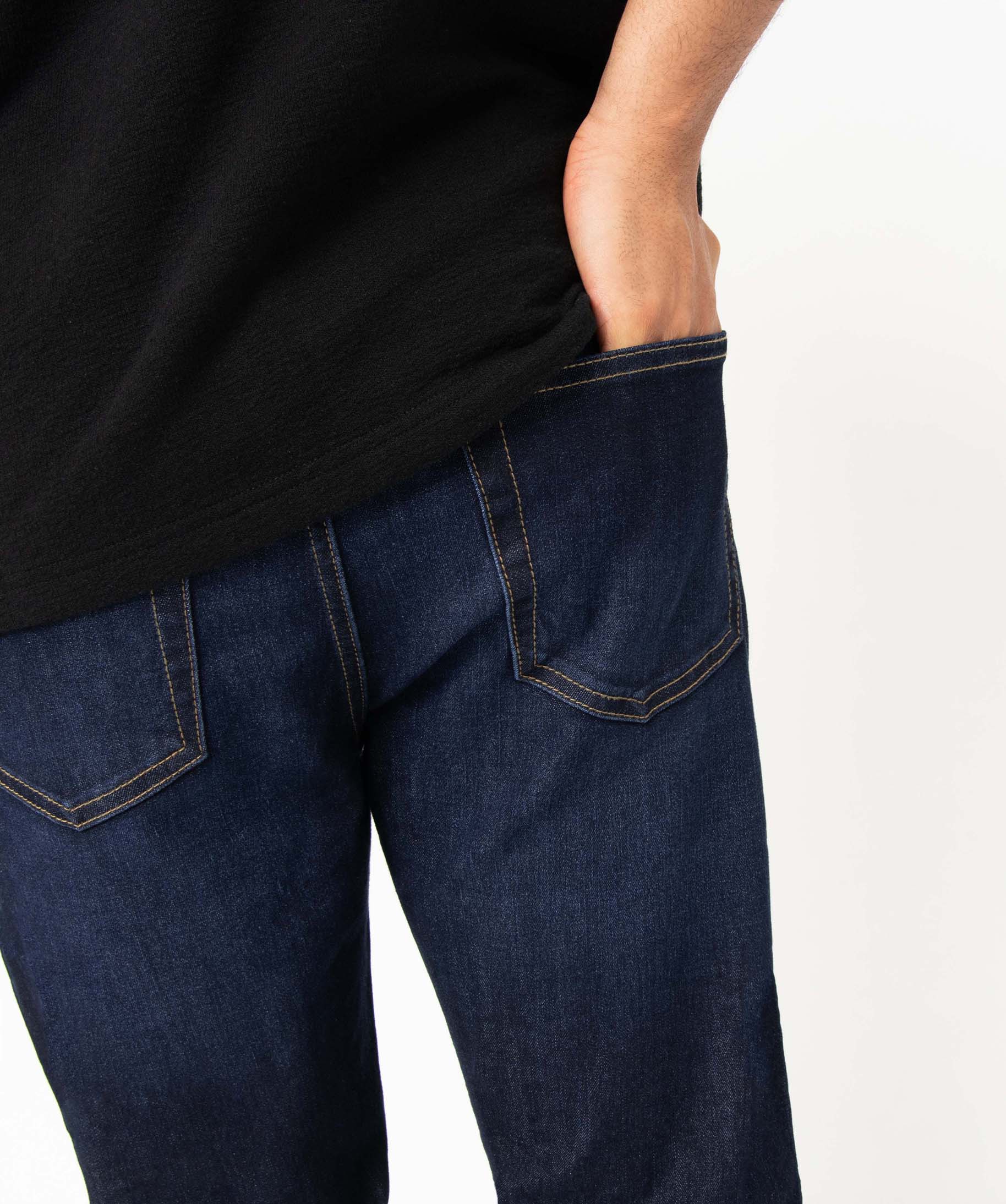Jean homme écoresponsable coupe slim brut | GEMO