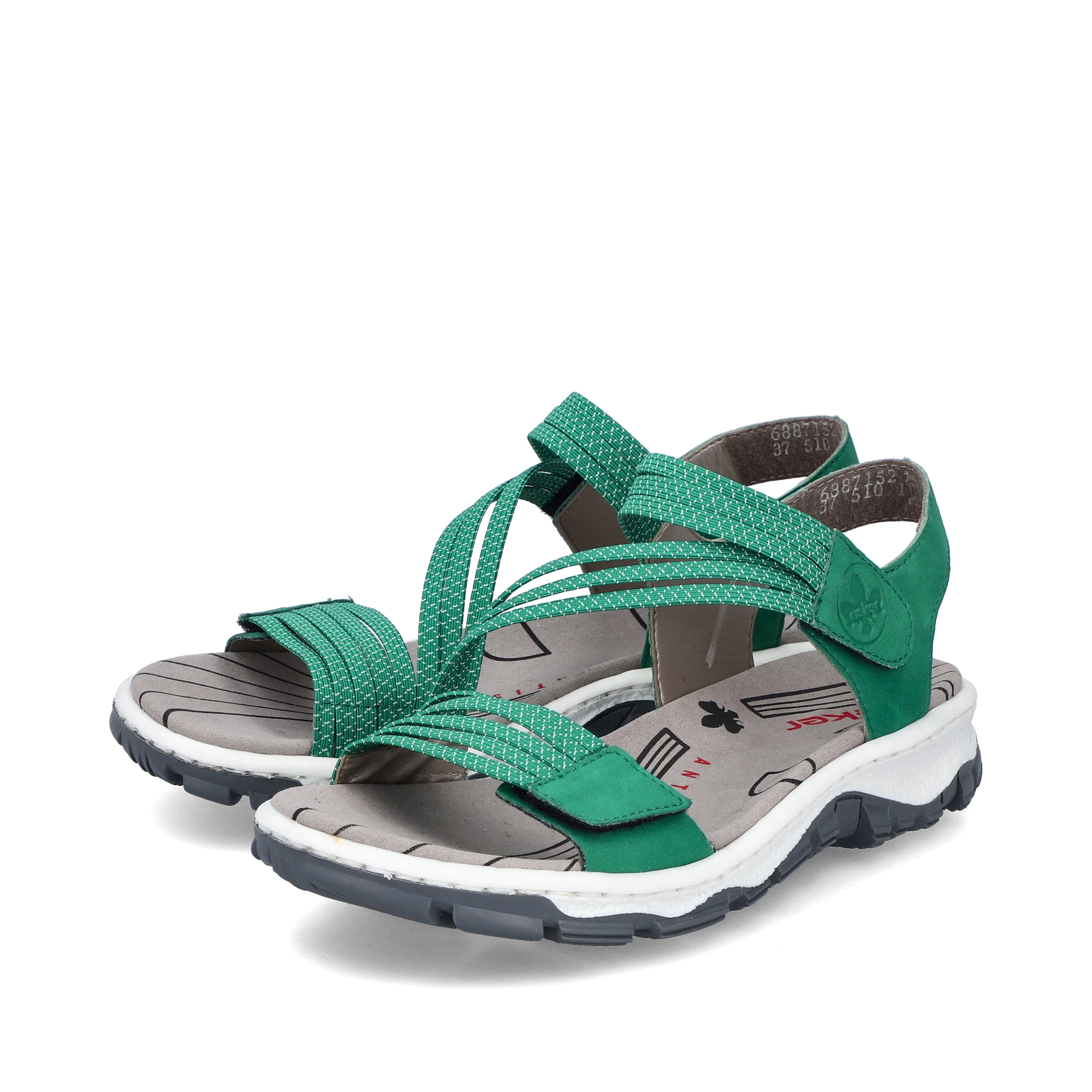 Rieker Damen Trekkingsandalen grasgrün
