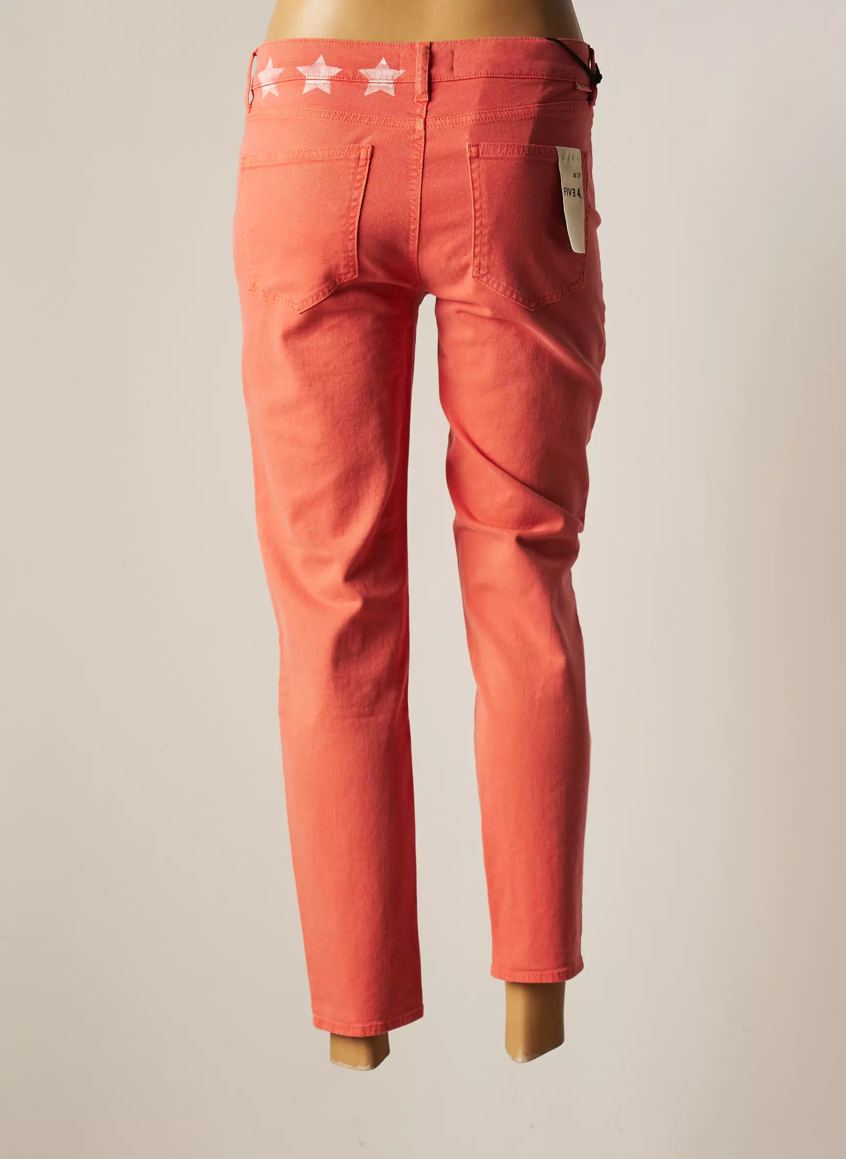 Five Jeans Coupe Slim Femme couleur orange