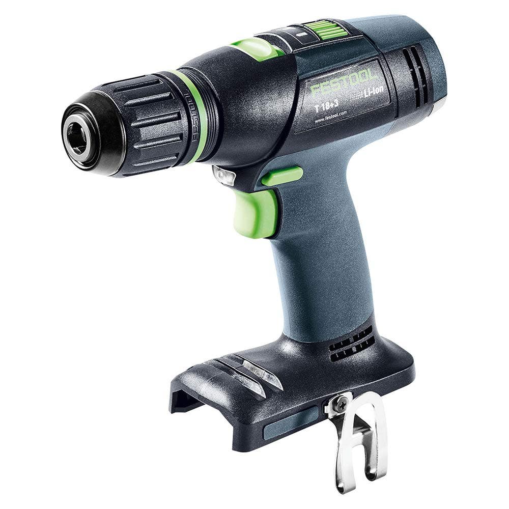 Furadeira/parafusadeira FESTOOL 18V sem escova T 18 de 2 velocidades em Systainer Skin 576448