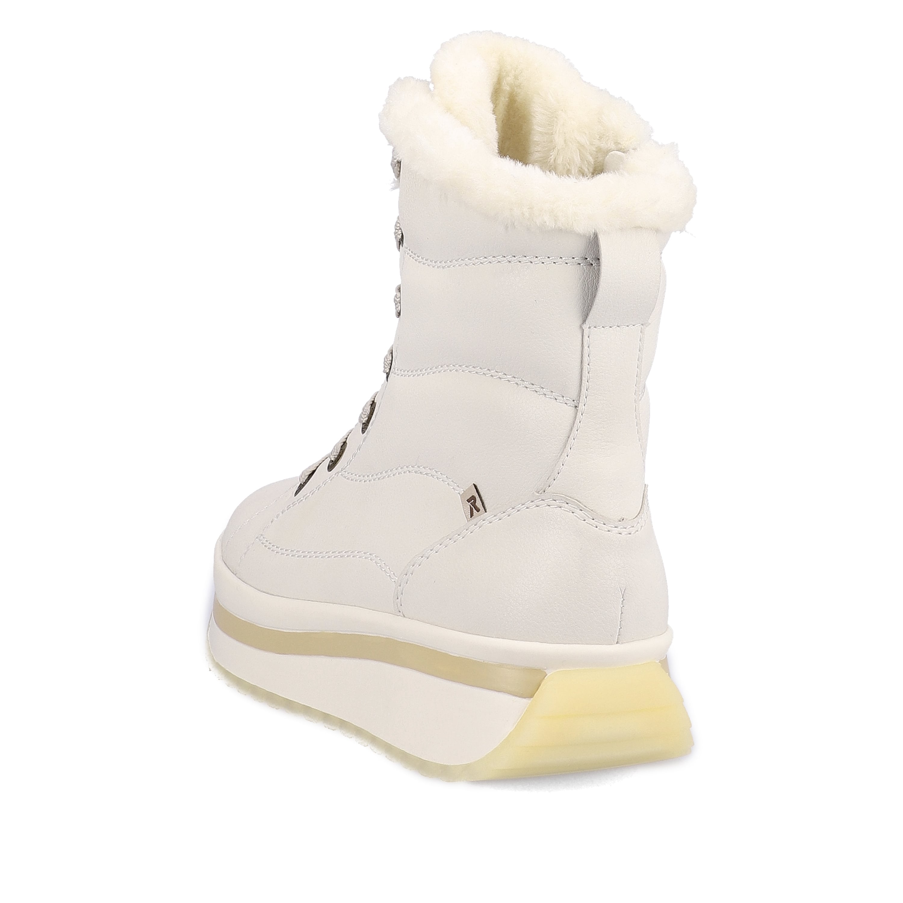 Rieker Damen Schnürstiefel frost white