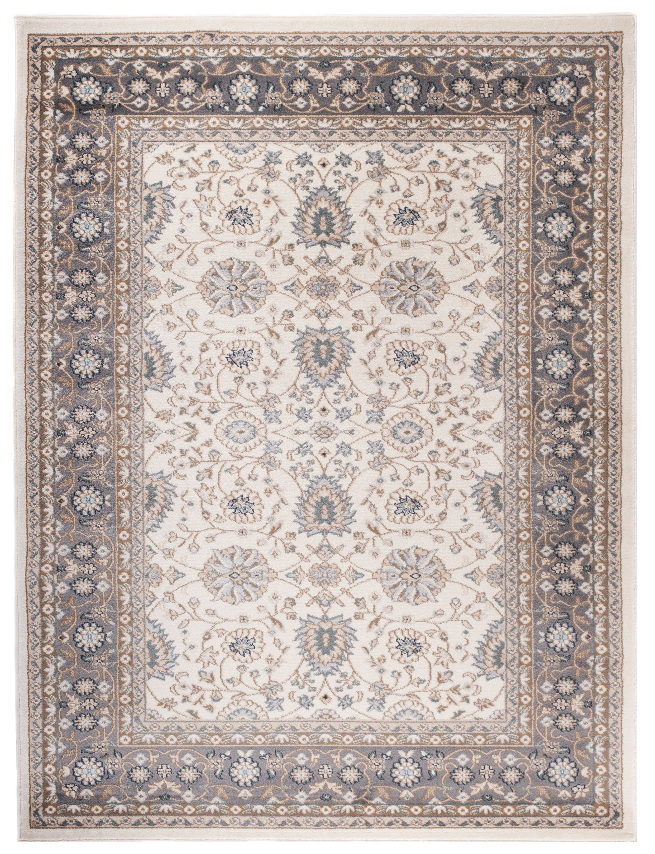 Orientteppich Oriente Teppich - Traditioneller Teppich Orient Beige Creme Grau, Mazovia, 60 x 100 cm, Geeignet für Fußbodenheizung, Pflegeleicht, Wohnzimmerteppich