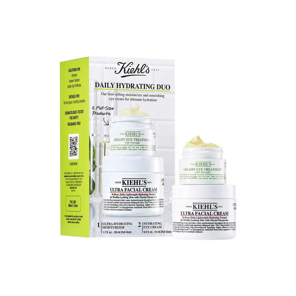 kiehl's Ultra Facial Cream 50ml Coffret duo hydratants iconiques visage& yeux