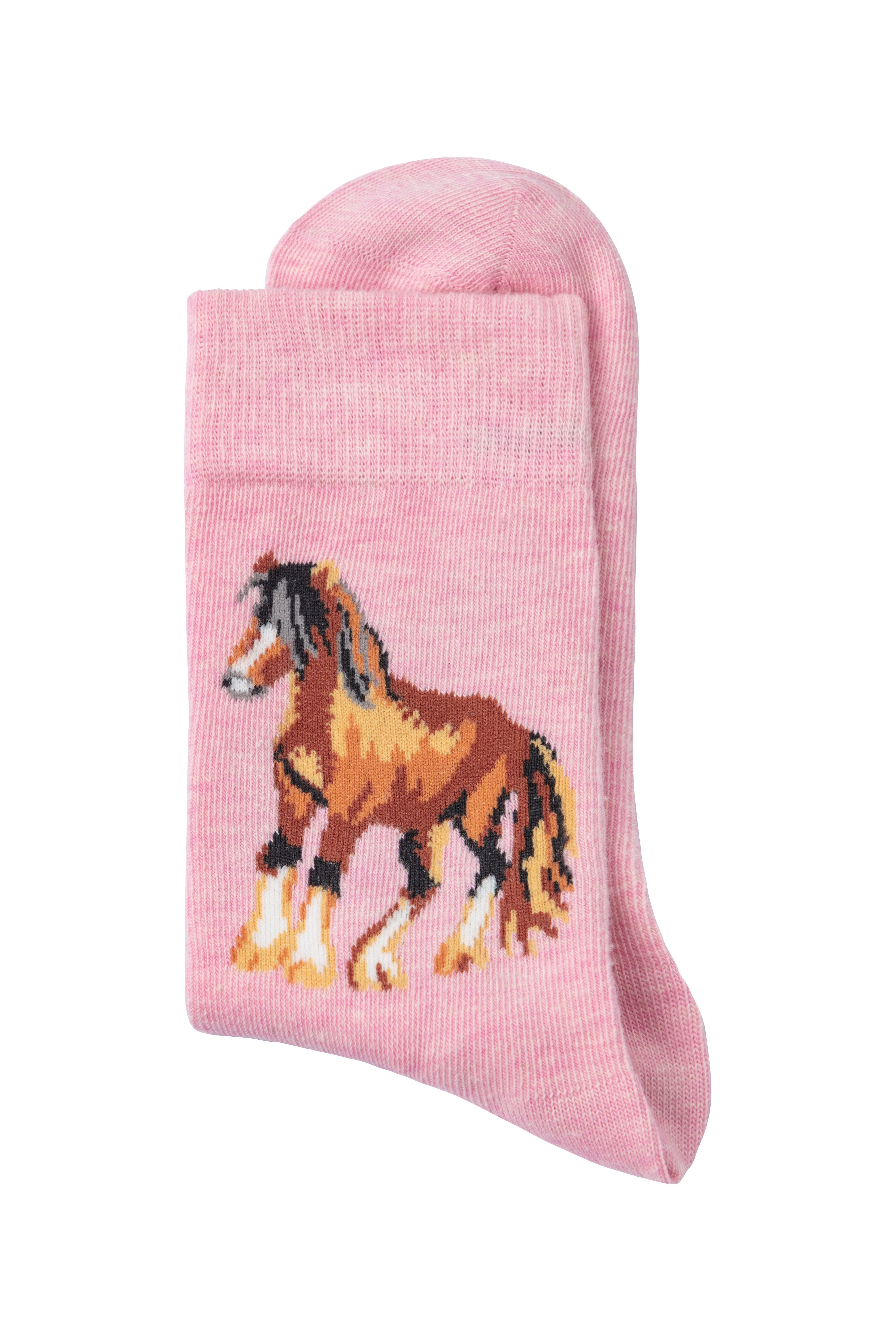 H.I.S Socken (5-Paar) Mit unterschiedlichen Pferdemotiven