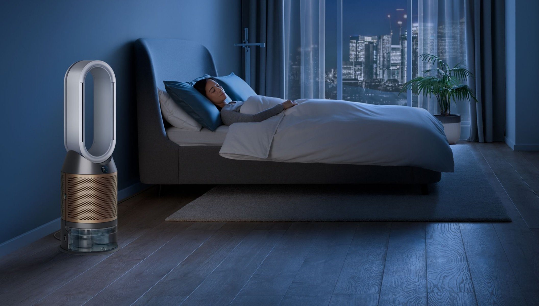 DYSON Kombigerät Luftbefeuchter und -reiniger PH04 Purify Humidify+Cool 3in1 Ventilator Luftreiniger Luftbefeuchter, für 50 m² Räume, leise Schlafzimmer geeignet Allergiker Raucherzimmer Luftfilter 99,5%
