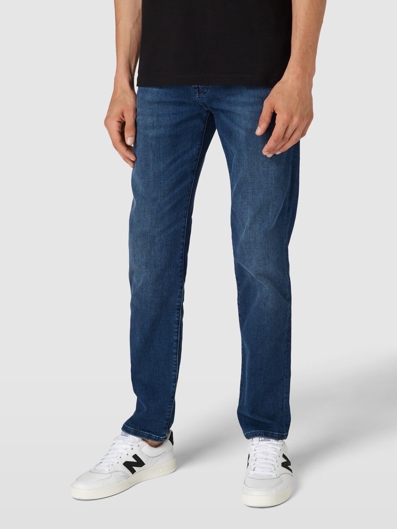 Slim Fit Jeans mit Stretch-Anteil Modell 'Re.main' in dunkelblau