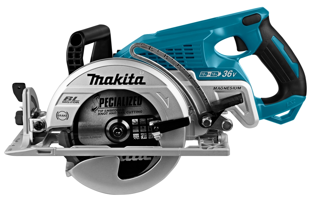 Fierăstrău circular fără fir Makita DRS780Z 2 x 18V 185 mm fără baterii și încărcător