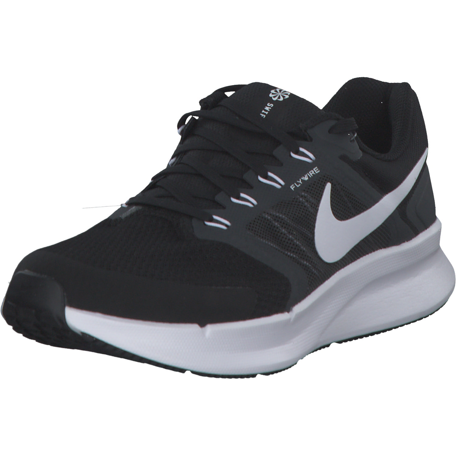 Nike Run Swift 3 DR2698, Schnürschuhe, Damen, black/white/dk smoke grey