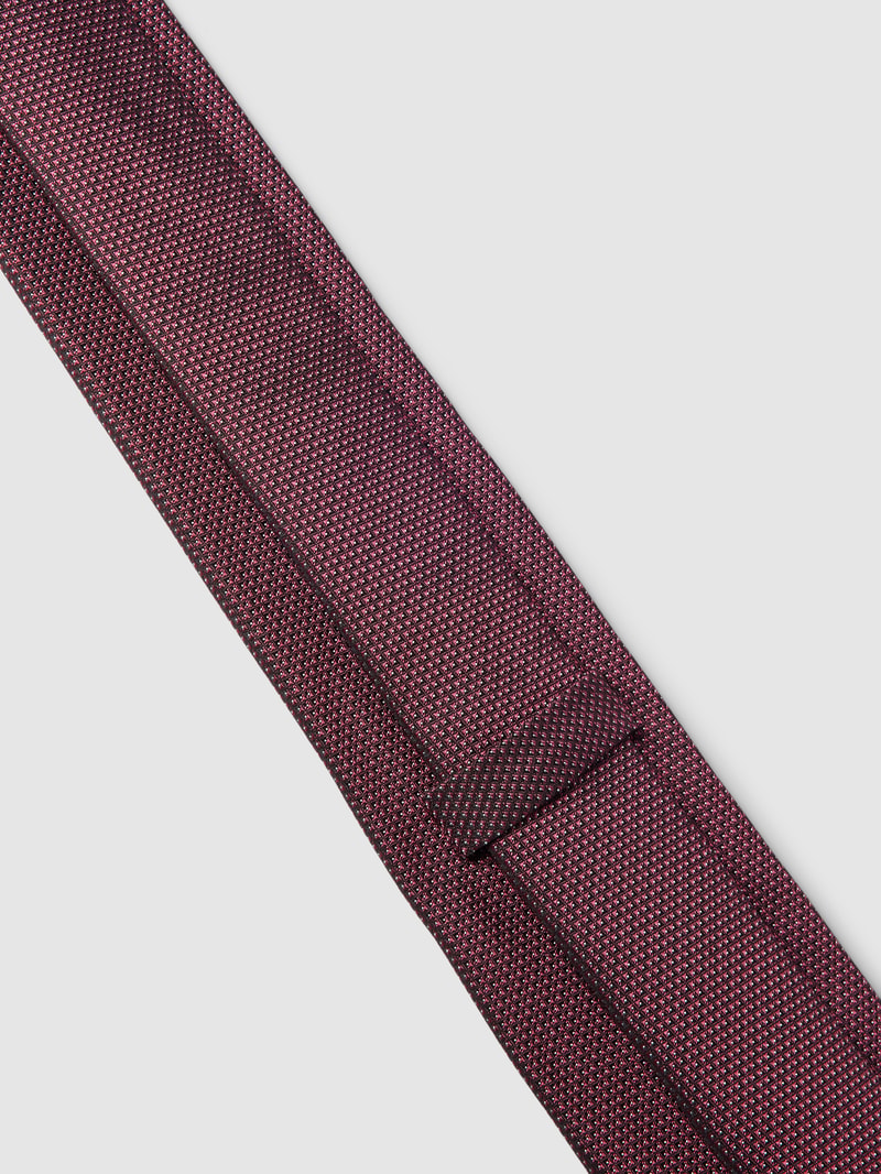 Krawatte mit Allover-Muster in fuchsia