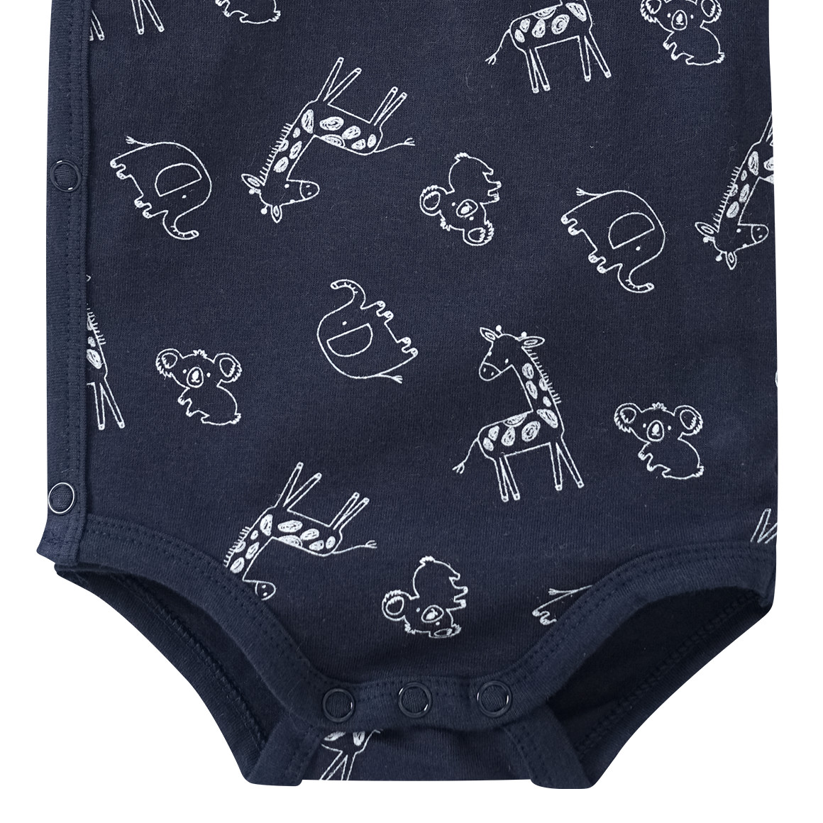 Newborn Wickelbody mit Tier-Allover