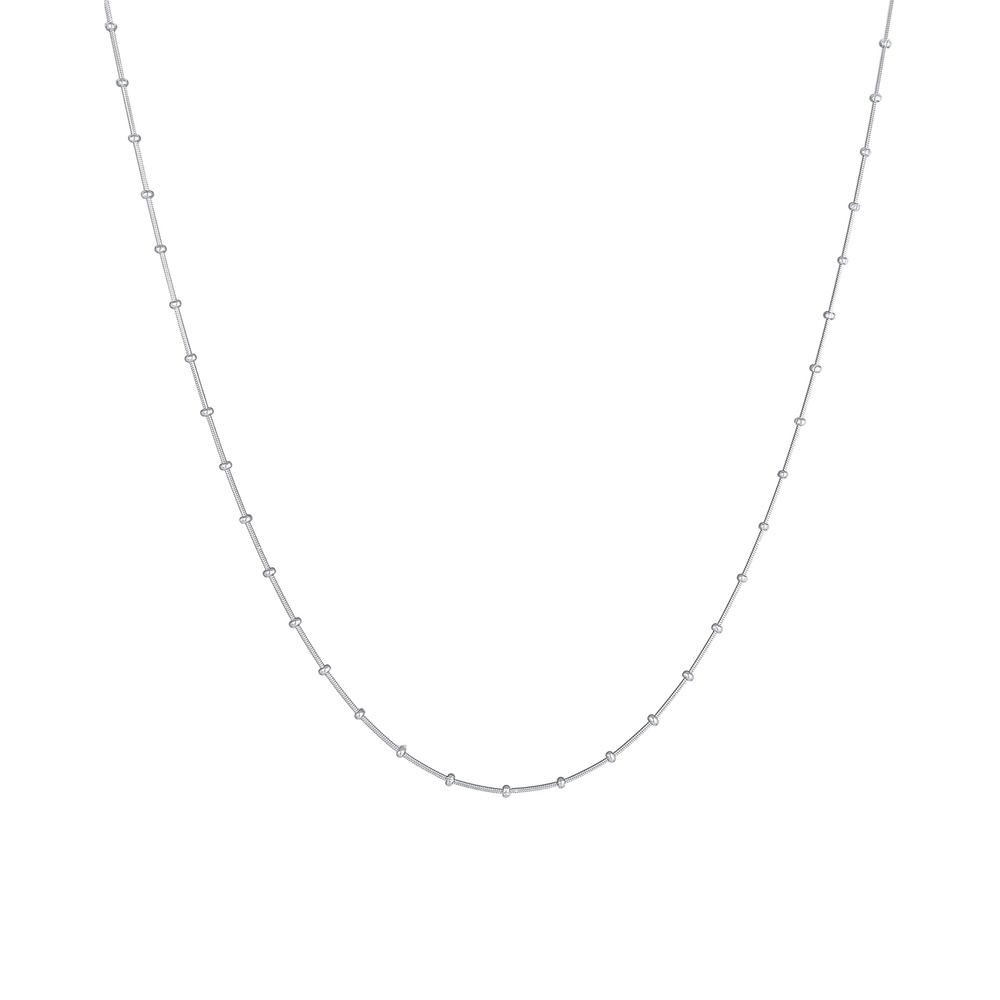 Elli Elli Collier Balles en chaîne de serpent pour femmes Tendance de base en argent s Bijoux
