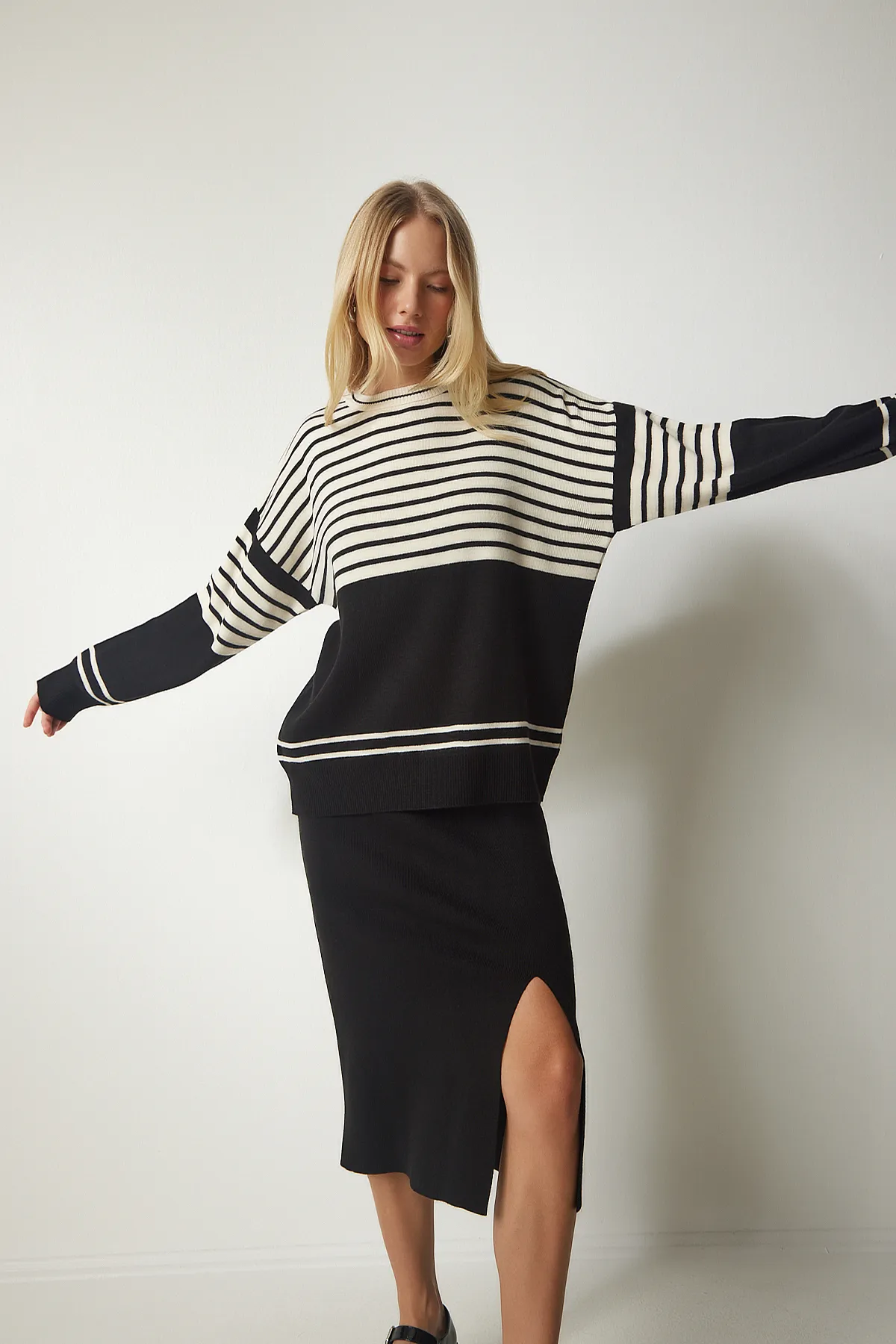 Happiness İstanbul  Zweiteiler - Schwarz - Regular Fit
