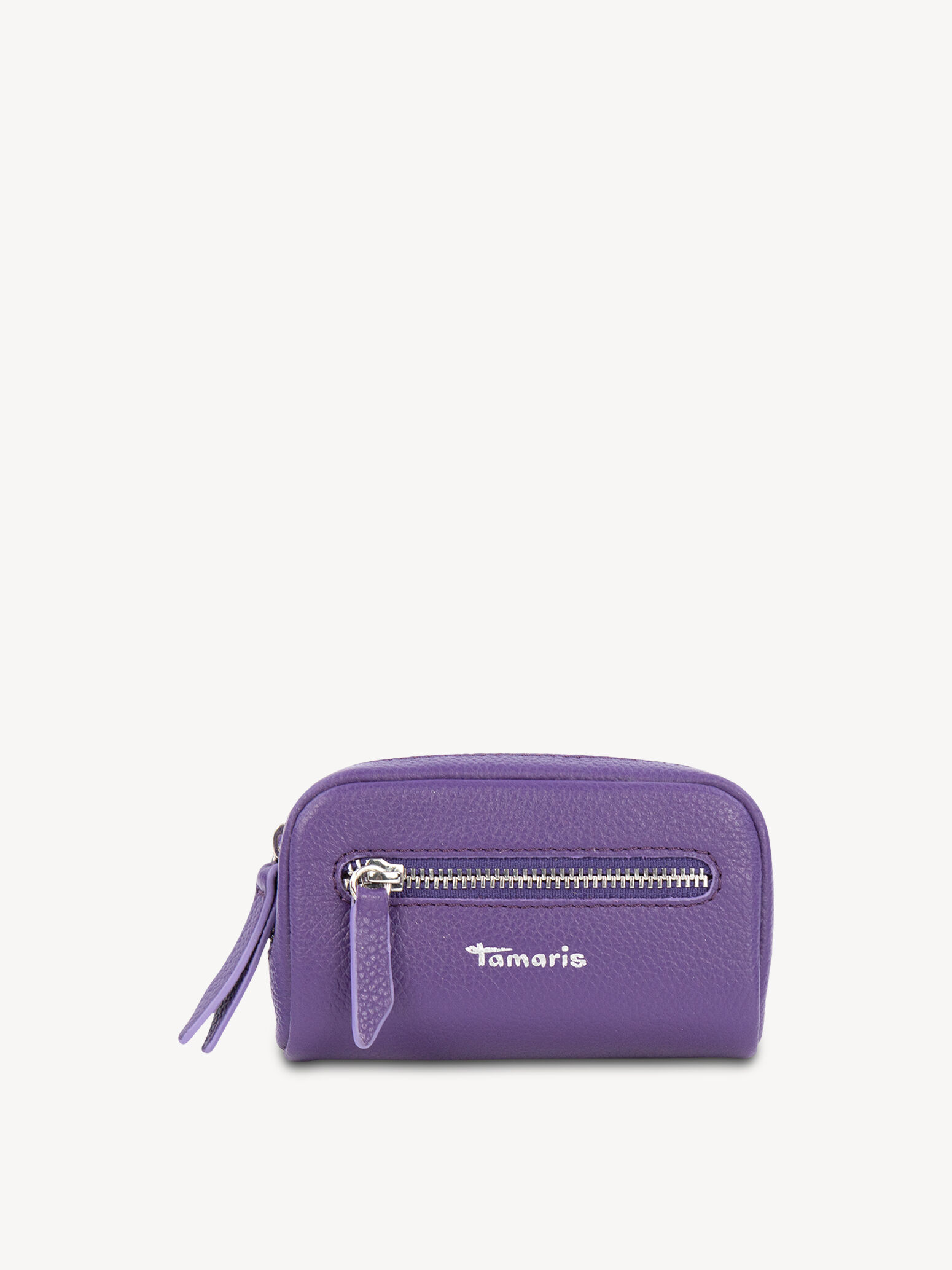 Étui à clés en cuir - mauve