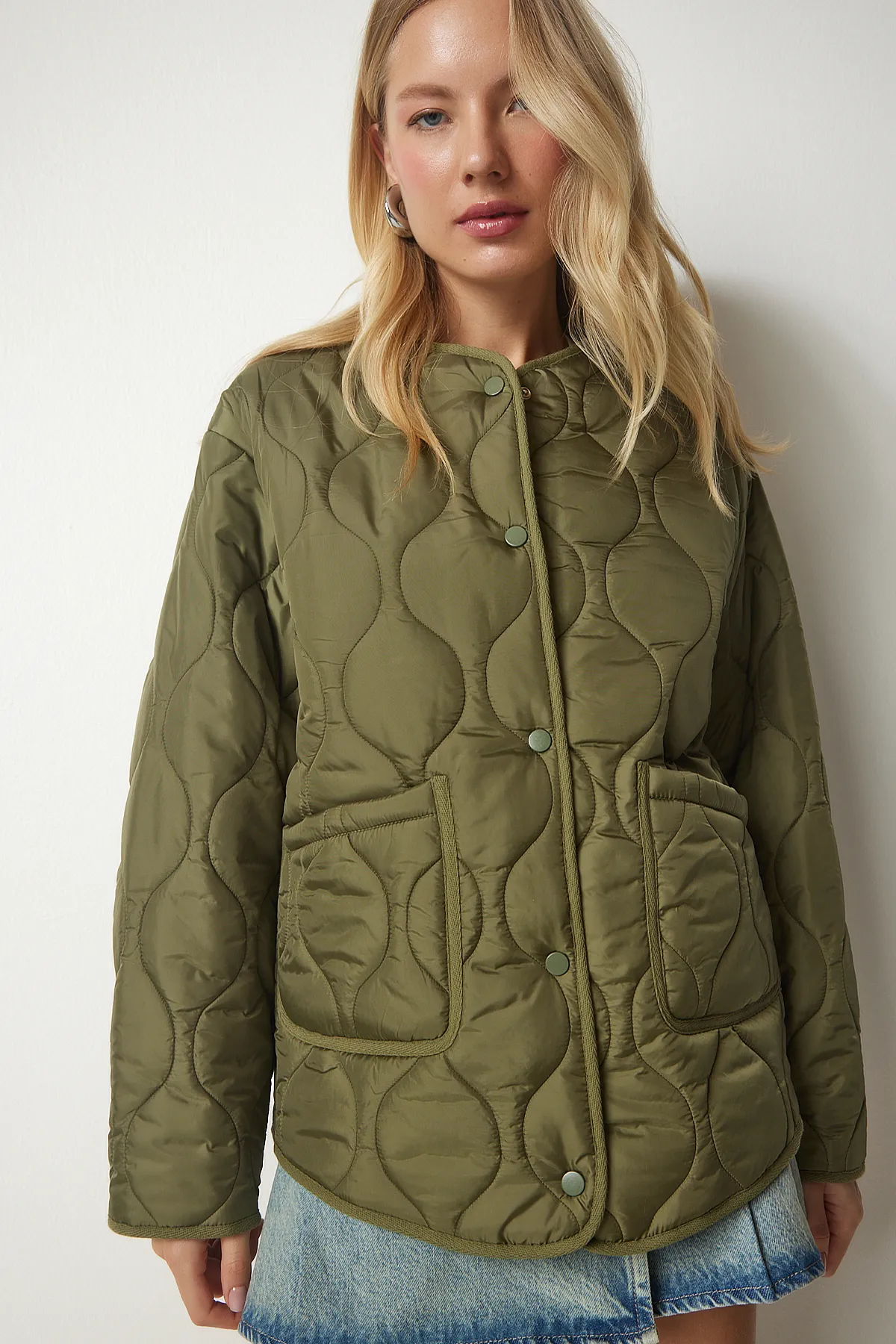 Happiness İstanbul  Winterjacke - Khaki - Basic