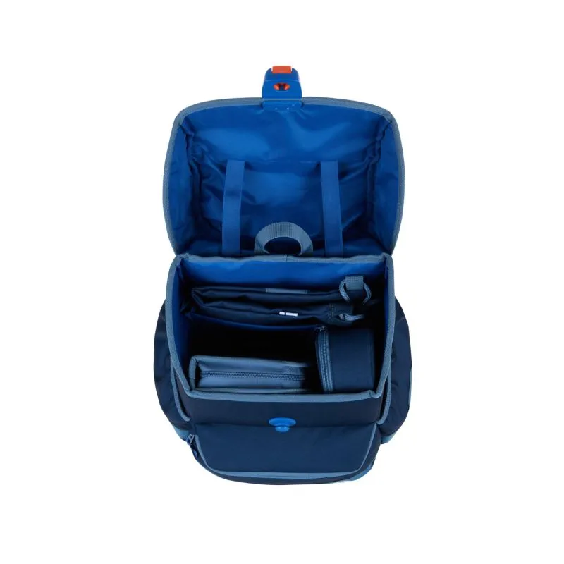 finkid BUDDY EKO SPORT 4tlg. Schulranzenset - denim\/dove