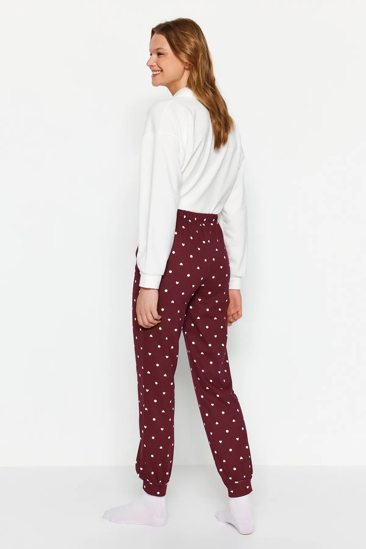 Trendyol Collection  Pyjamahose - Bordeaux - Jogger