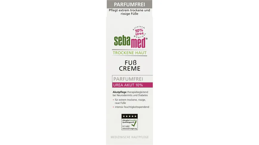 sebamed Trockene Haut parfumfrei Fußcreme Urea 10% 100 ml