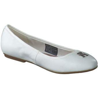 Tommy Hilfiger Round Th Ballerina in weiß