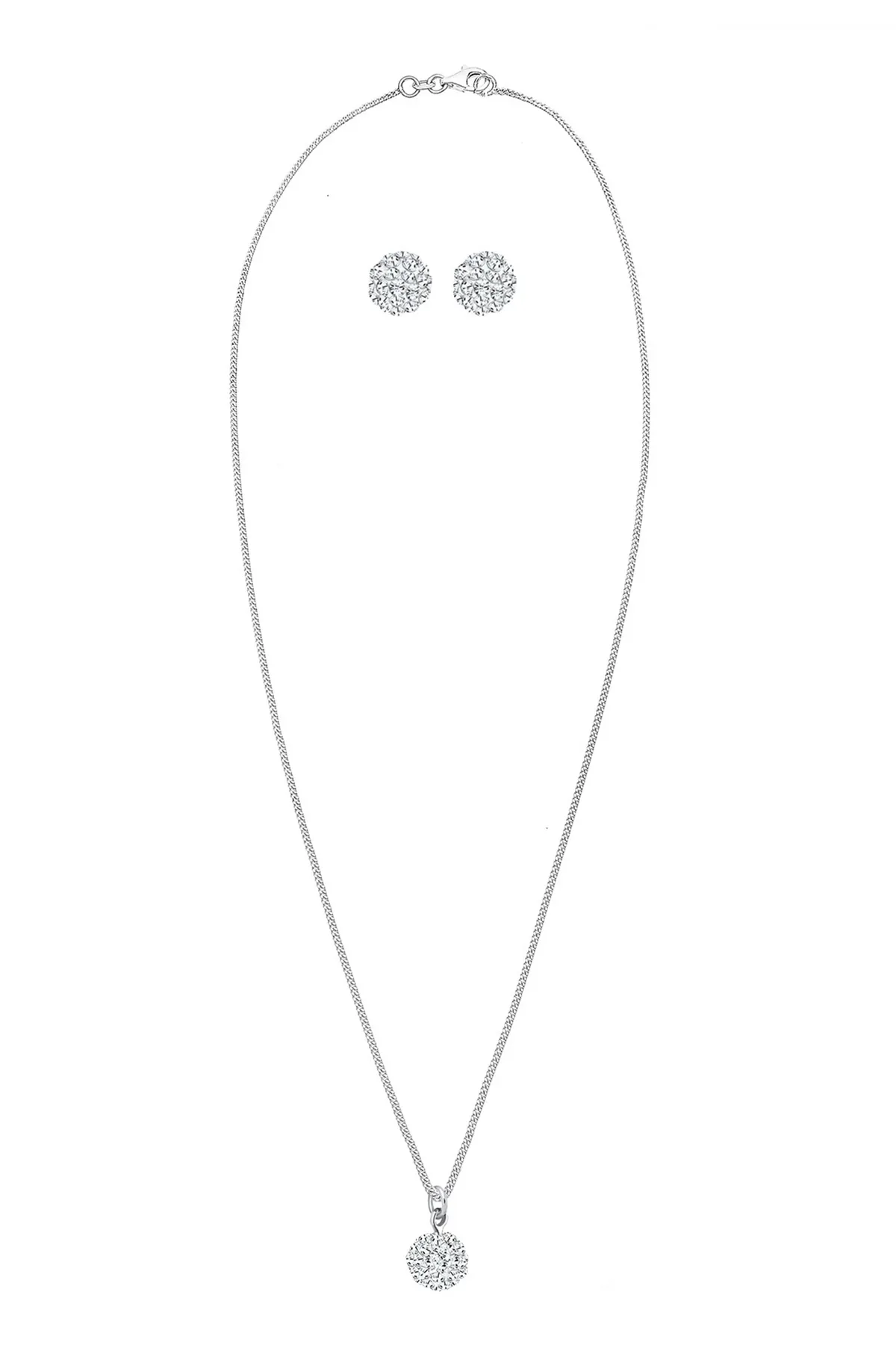ELLI  Schmuckset Basic Elegant Kristalle 925 Silber