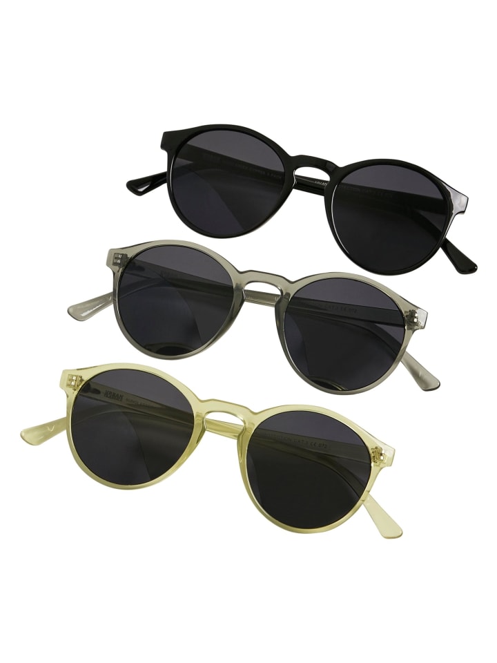 Urban Classics Urban Classics Sonnenbrillen in black/lightgrey/yellow günstig kaufen onesize